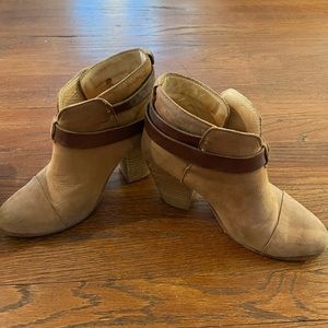 Rag & Bone Harrow Ankle Bootie BOOTS Suede sz 37.5